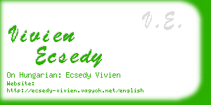 vivien ecsedy business card